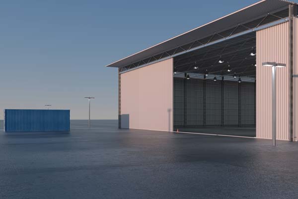 Stor industriport